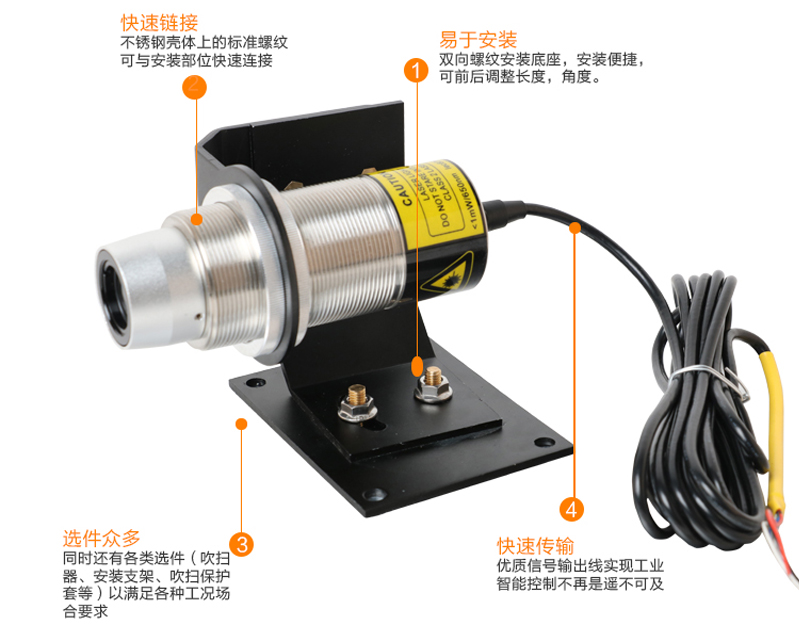 米科MIK-AS-10工業在線式短波紅外測溫儀產品細節