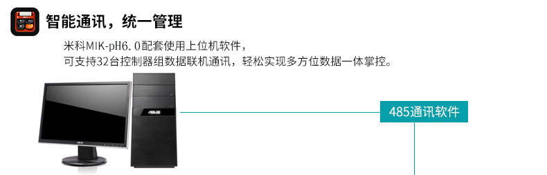 米科MIK-pH6.0高精度工業在線pH/orp控制器通訊管理